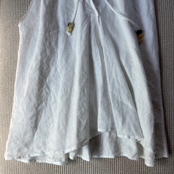 FRAYED LINEN TOP - Picture 5 of 9